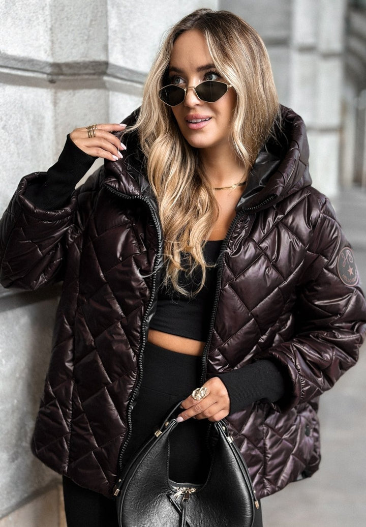 Veste à capuche matelassée