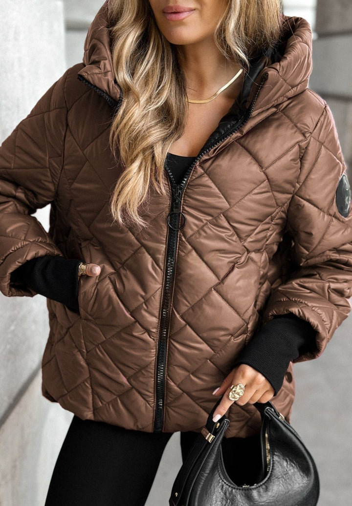 Veste à capuche matelassée