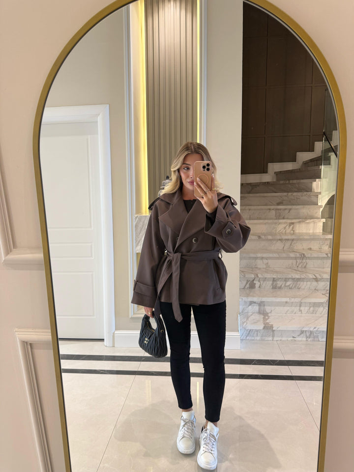 Trench-coat oversize