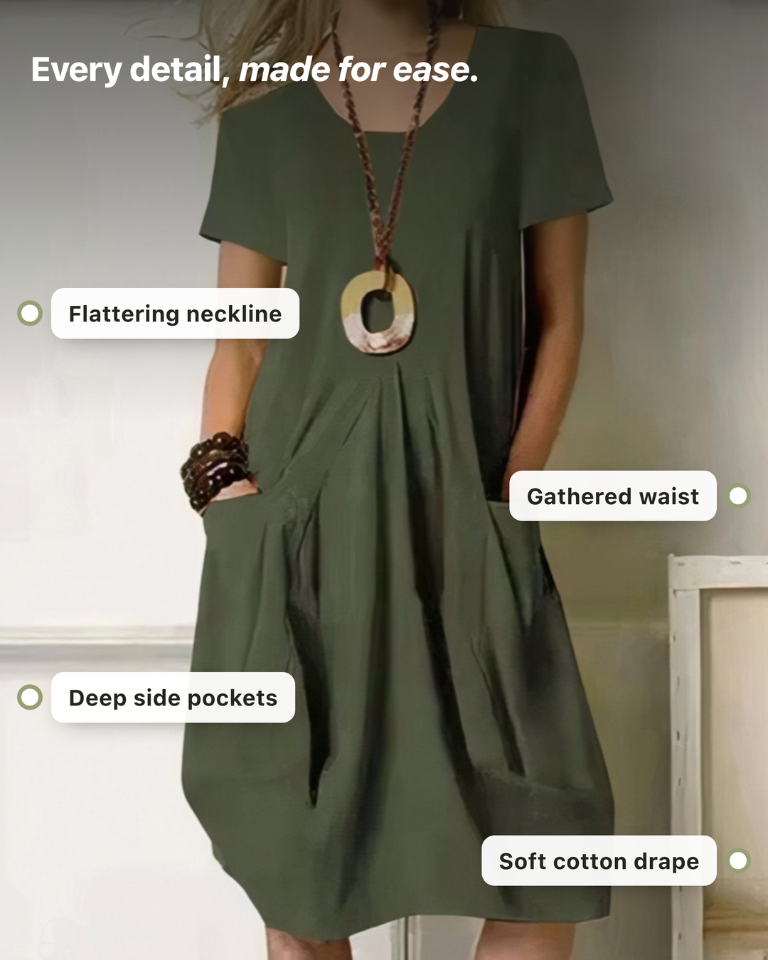 Adriana | Easy Flowing Casual Dress