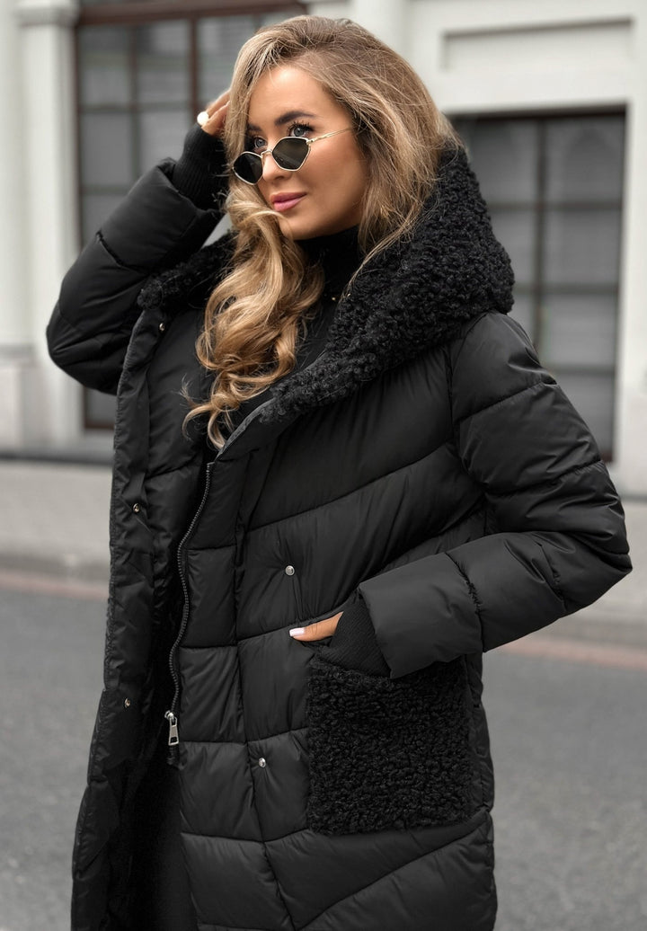 Veste matelassée en peau de mouton