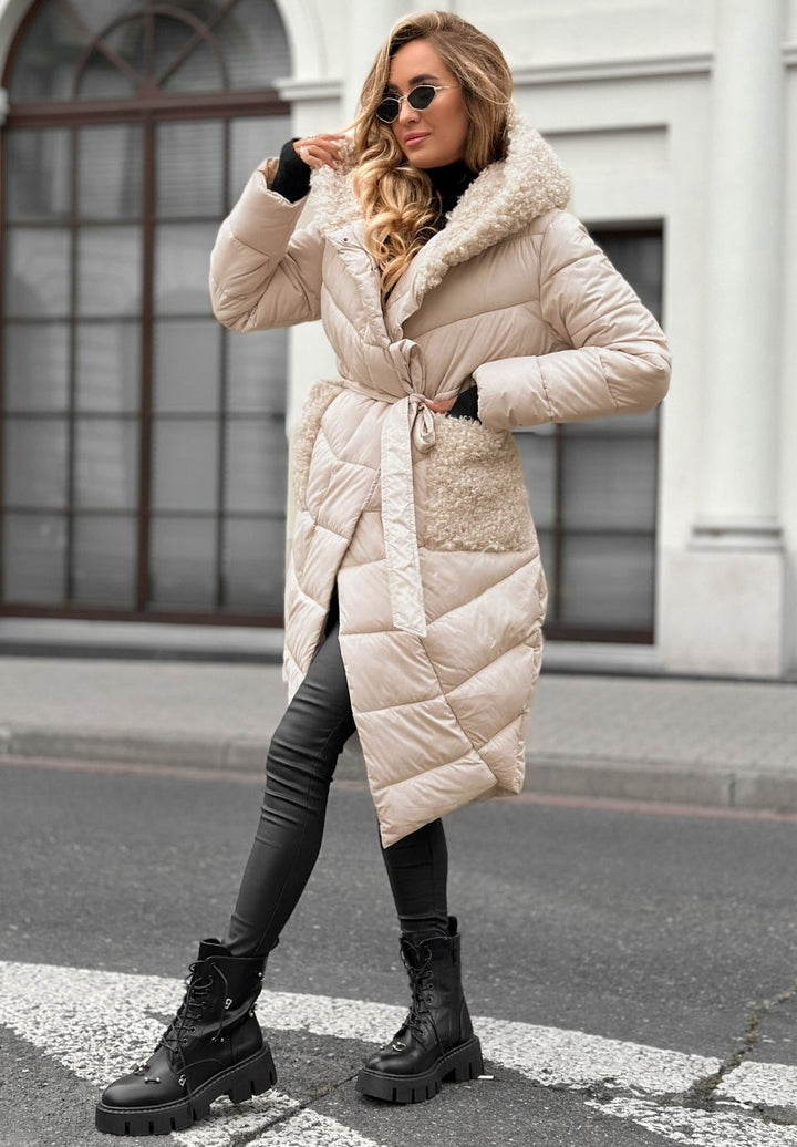 Veste matelassée en peau de mouton