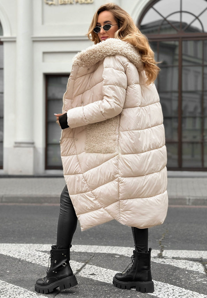 Veste matelassée en peau de mouton