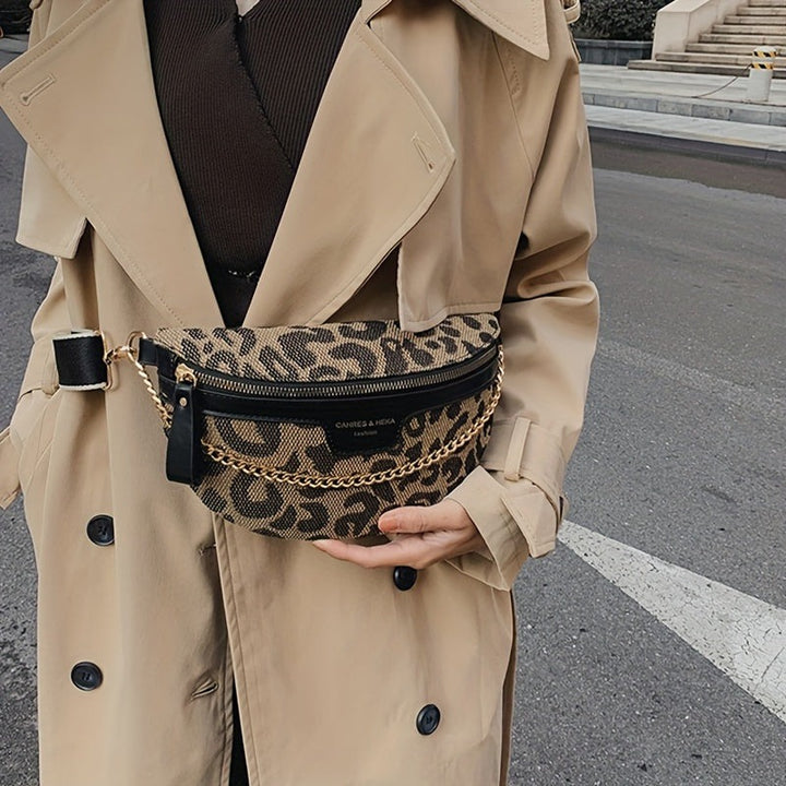 Sac ceinture à chaîne Jacquard Muse