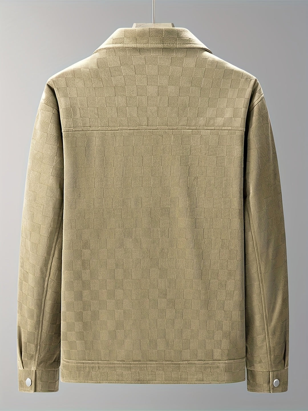 Veste en daim à carreaux