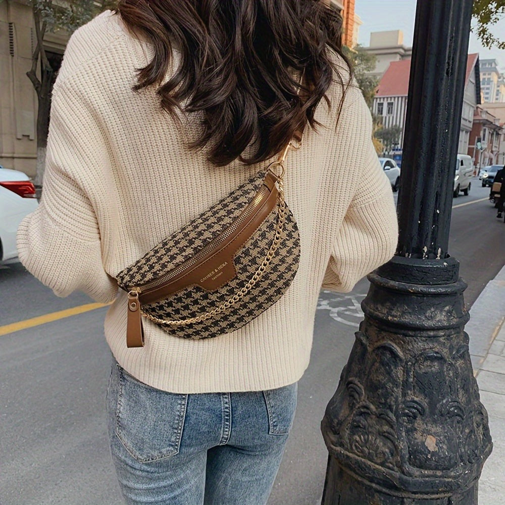 Sac ceinture à chaîne Jacquard Muse