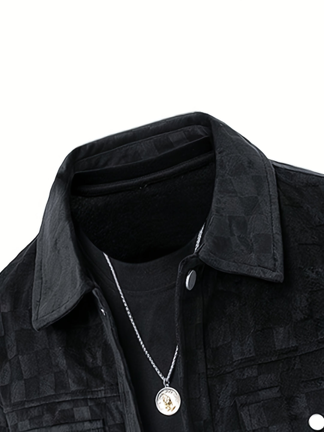 Veste en daim à carreaux