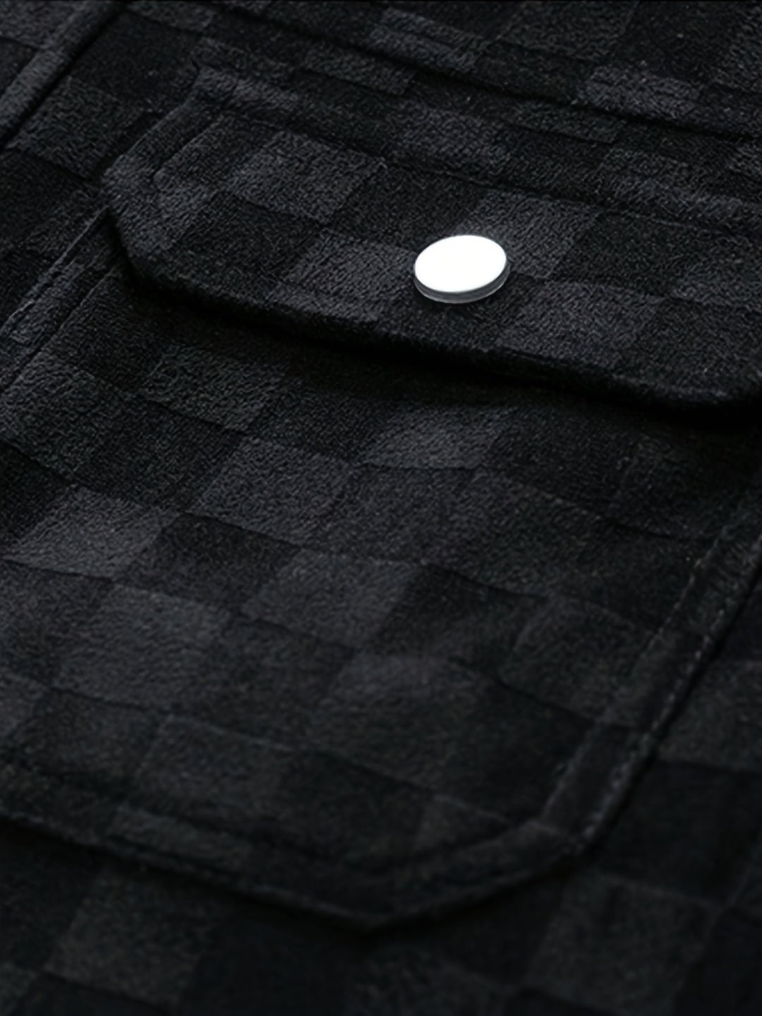 Veste en daim à carreaux