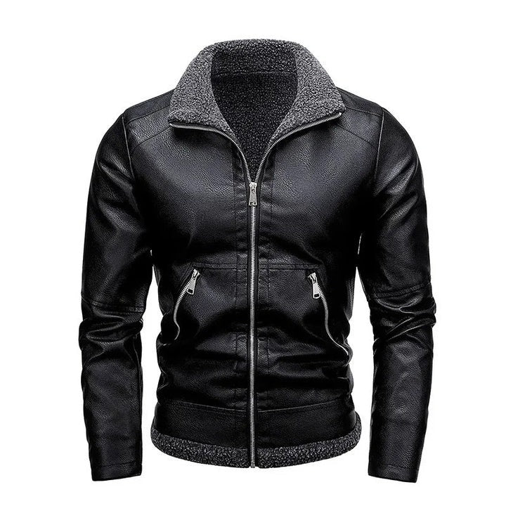 Veste en cuir polaire élégante