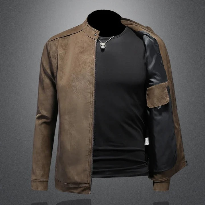 Veste en cuir de haute qualité