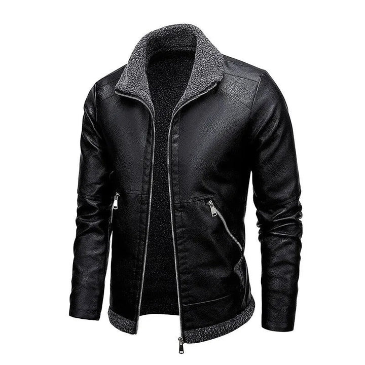 Veste en cuir polaire élégante