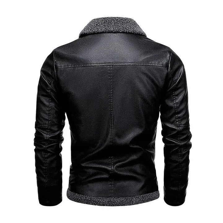 Veste en cuir polaire élégante
