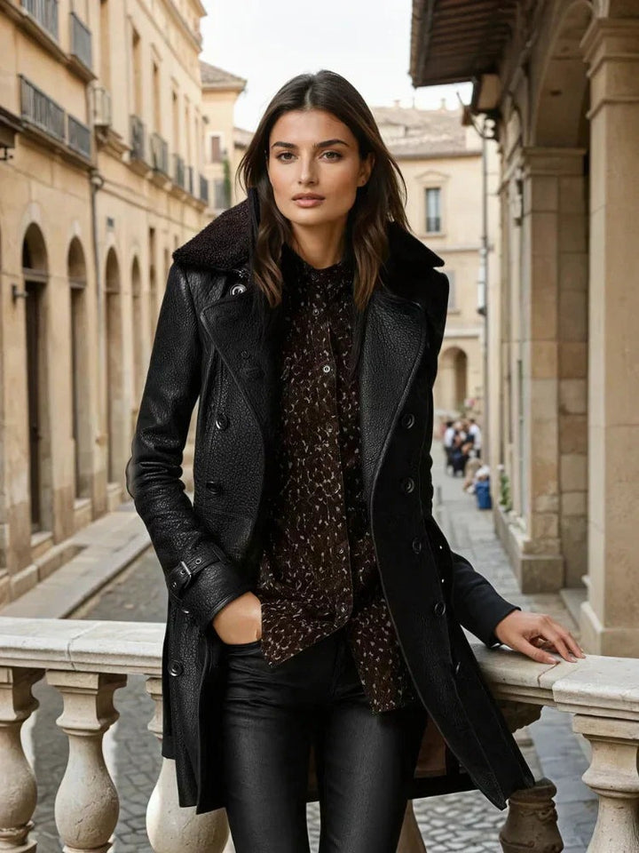 Clara | Trench-coat en cuir