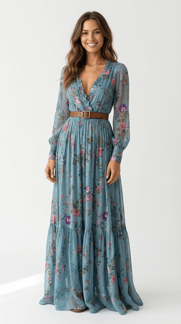 Iris | Vestido Maxi Boho