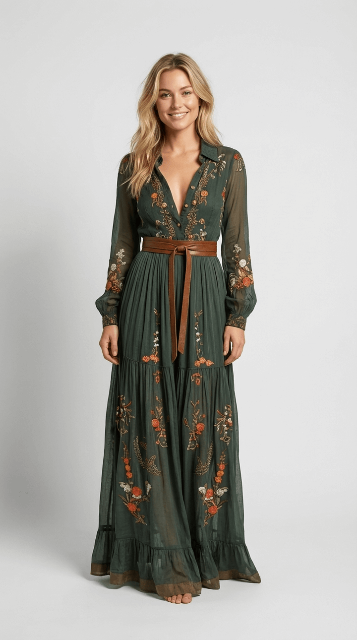 Iris | Vestido Maxi Boho