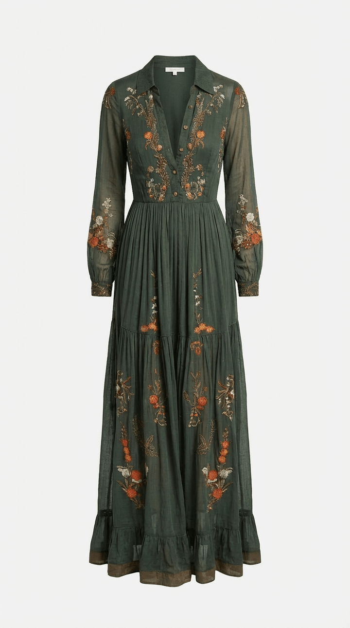 Iris | Vestido Maxi Boho