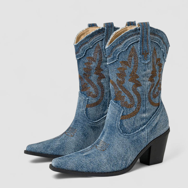 Selena | Embroidered Western Boot