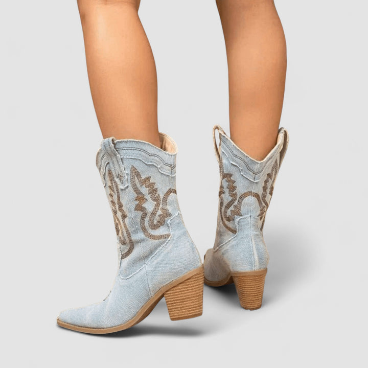 Selena | Embroidered Western Boot