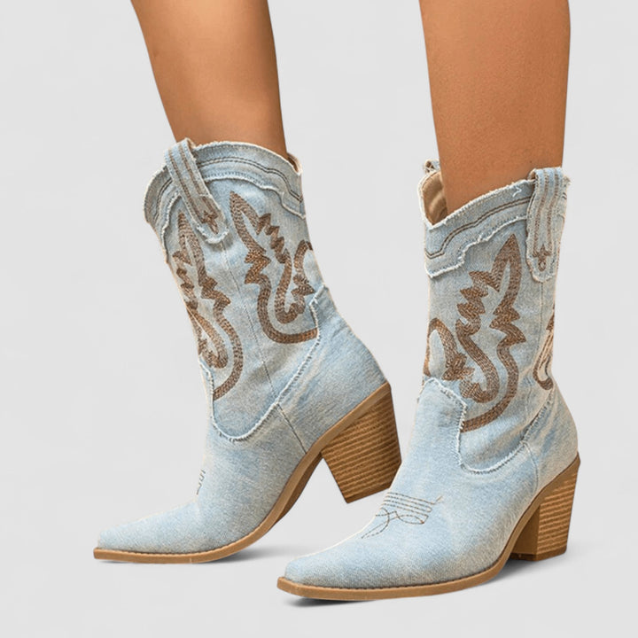 Selena | Stivale Western Ricamato