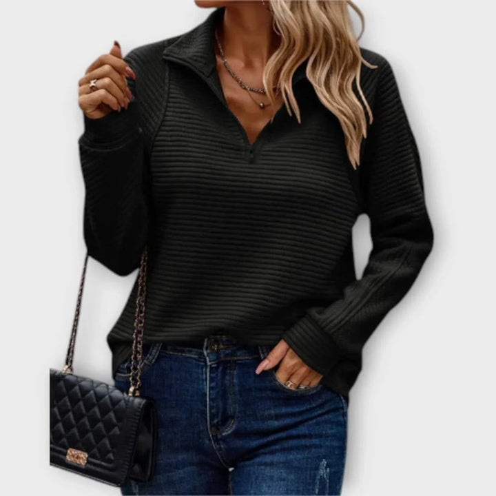 Pull demi-zip
