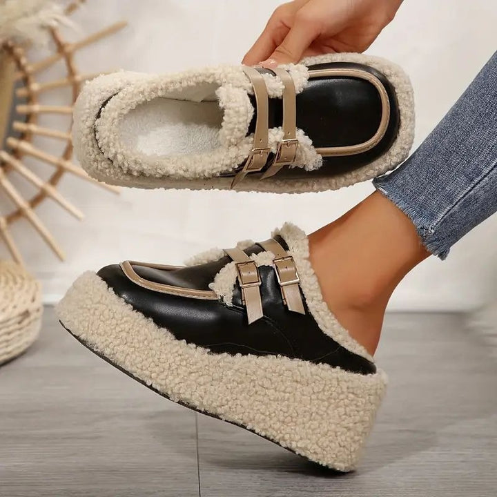 Mocassins d'hiver chic et douillet