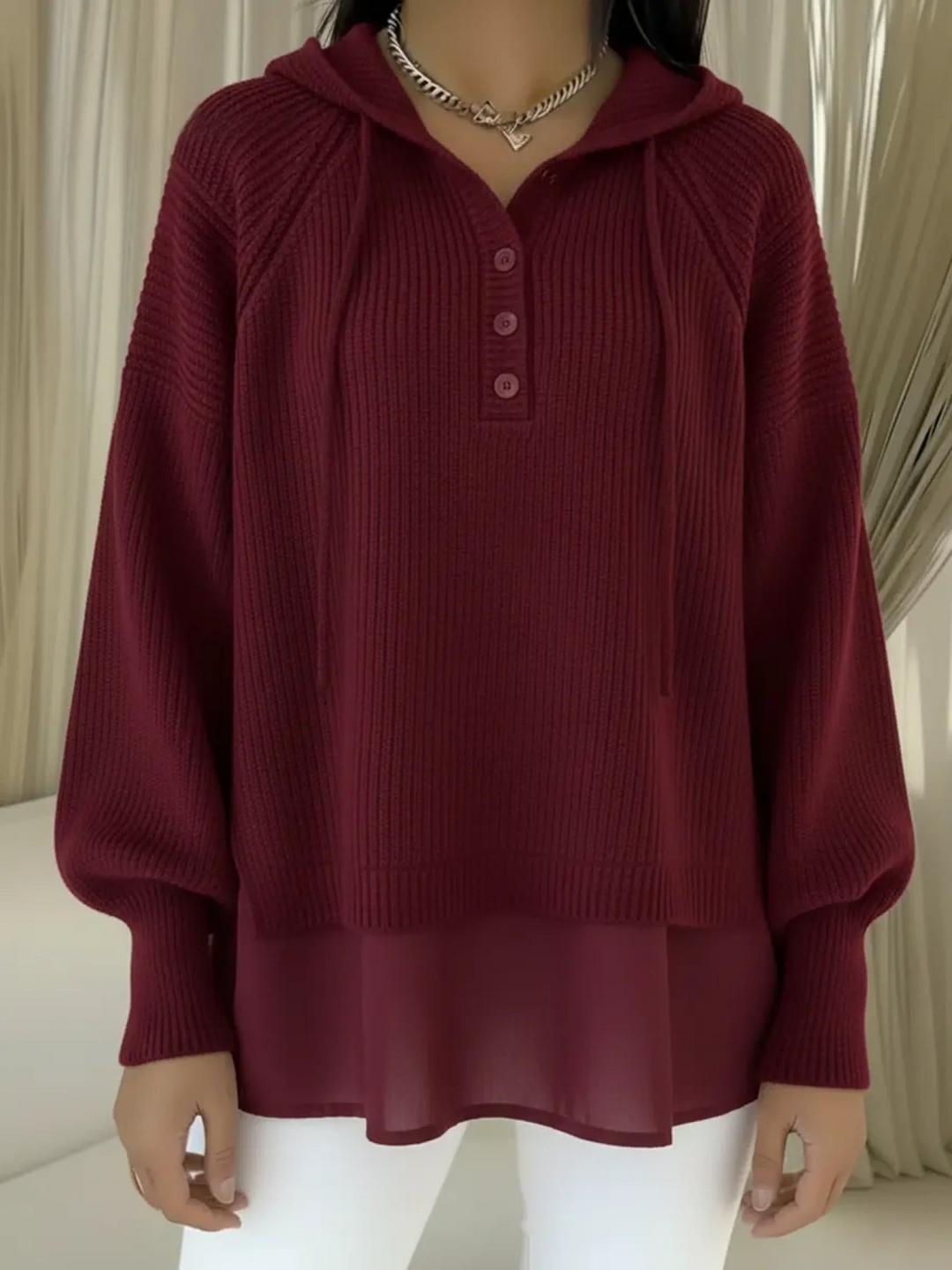 Pull à capuche confortable