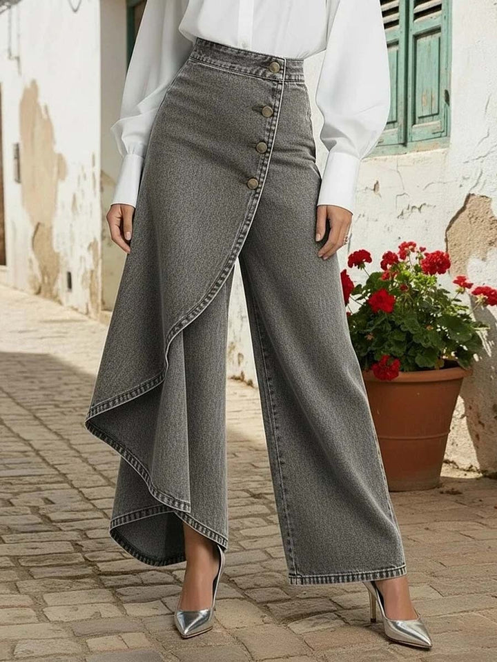 Jean taille haute design élégant