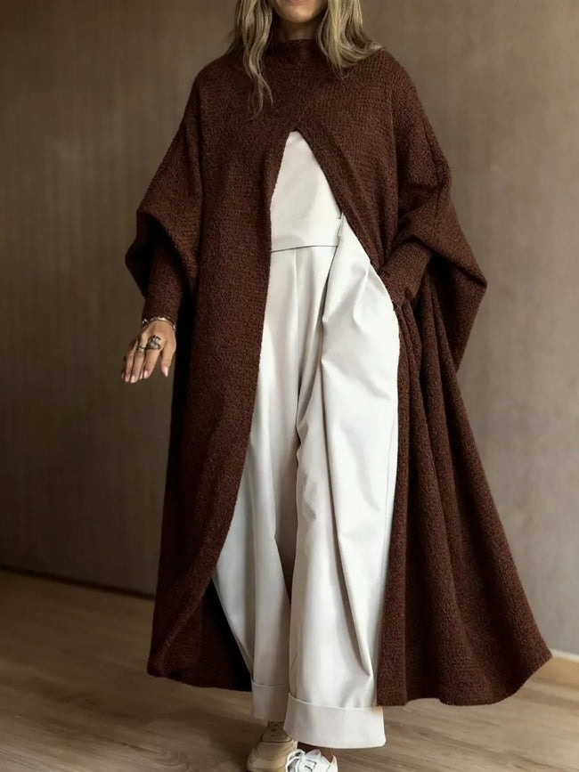Poncho ample en maille