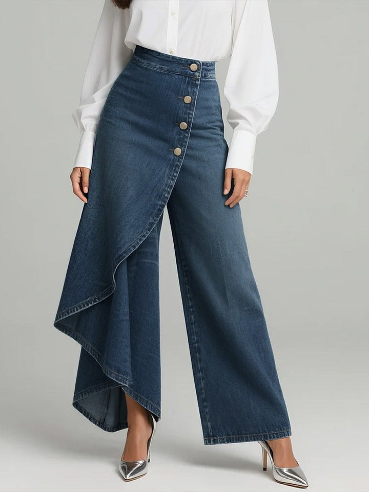 Jean taille haute design élégant