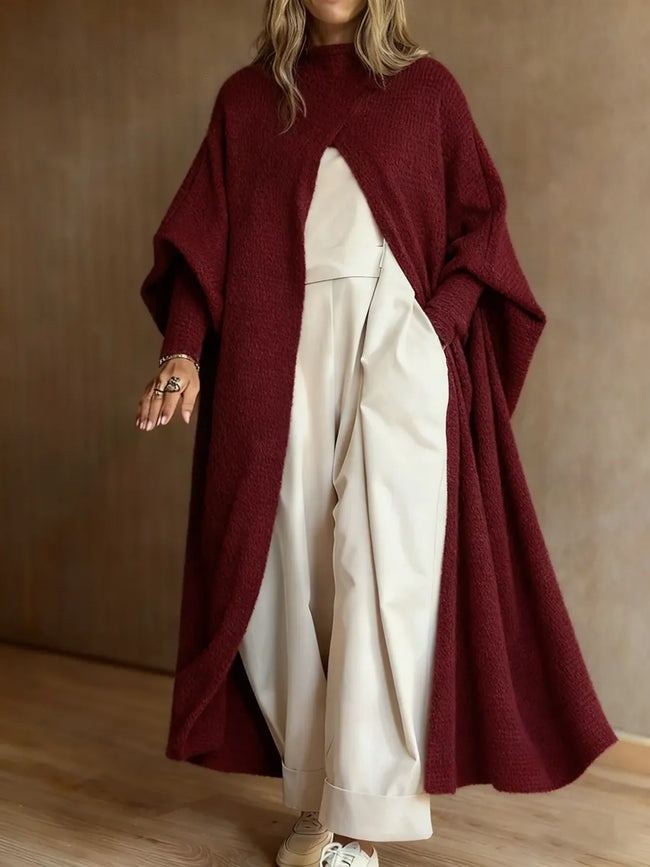 Poncho ample en maille