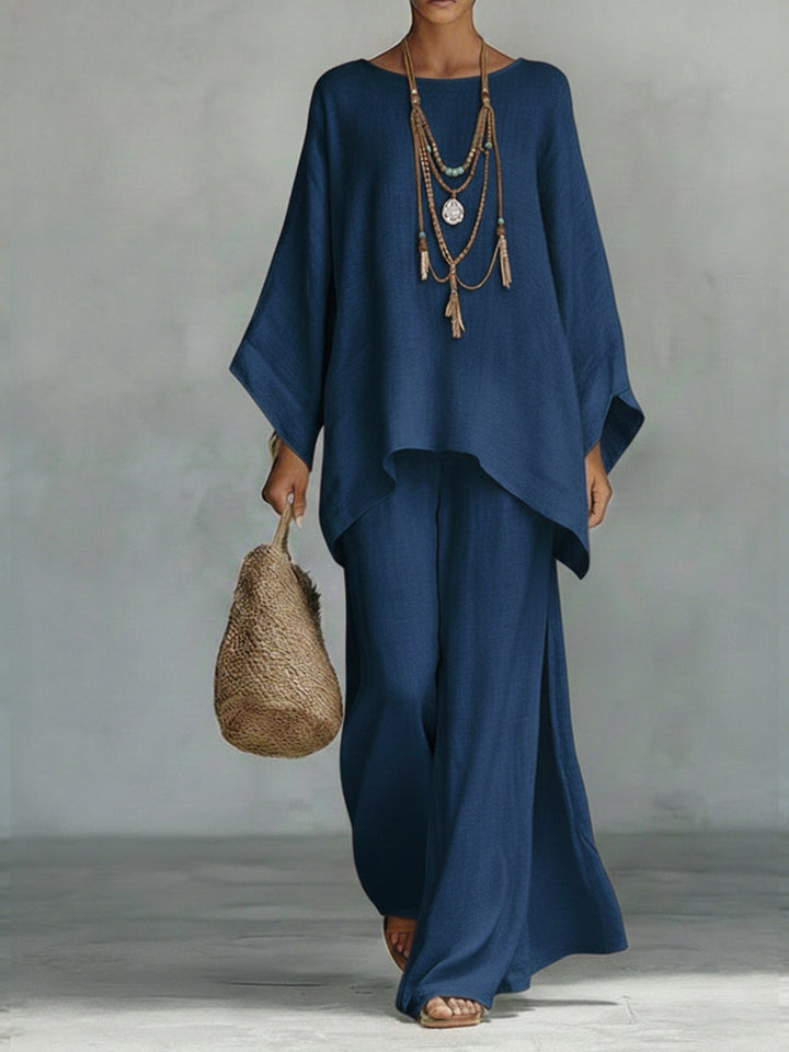 TWO-PIECE LINEN SET FOR WOMEN