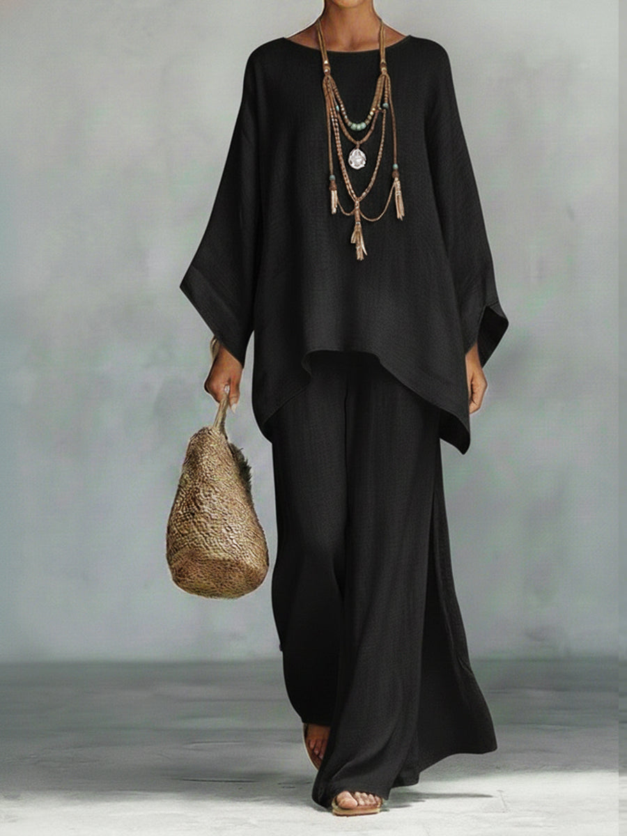 TWO-PIECE LINEN SET FOR WOMEN