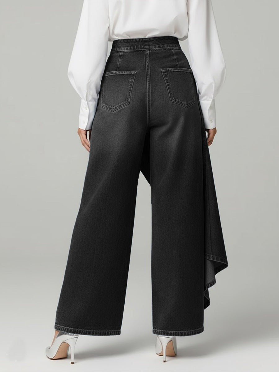 Jean taille haute design élégant