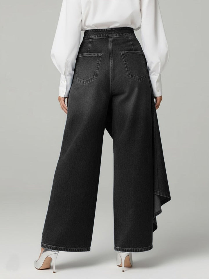 Jean taille haute design élégant