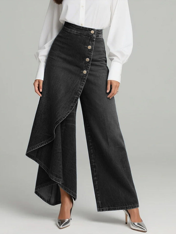 Jean taille haute design élégant