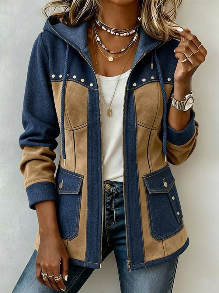 Rosalia™ | Patchwork Hooded Jacket