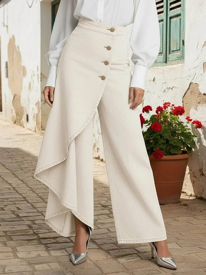 Jean taille haute design élégant