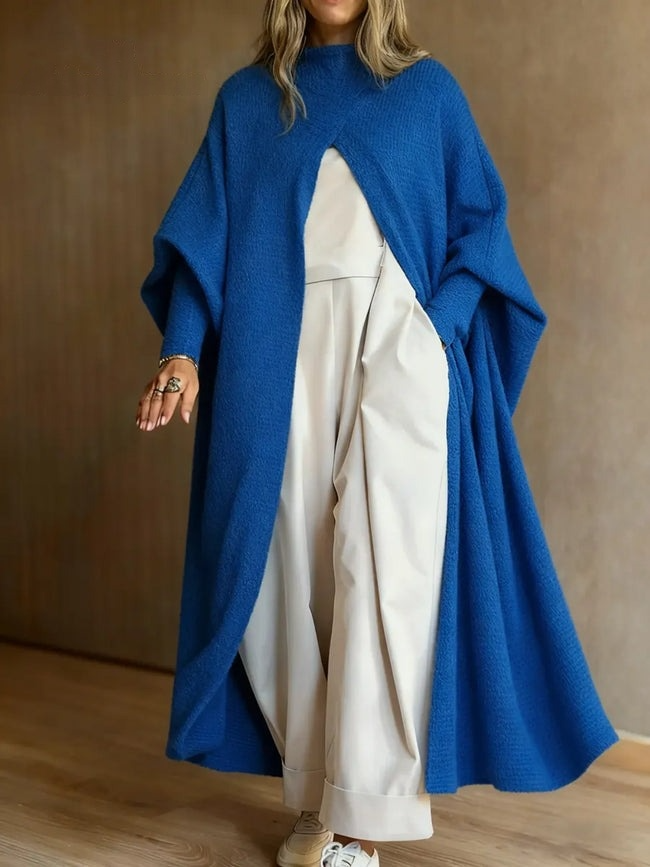 Poncho ample en maille