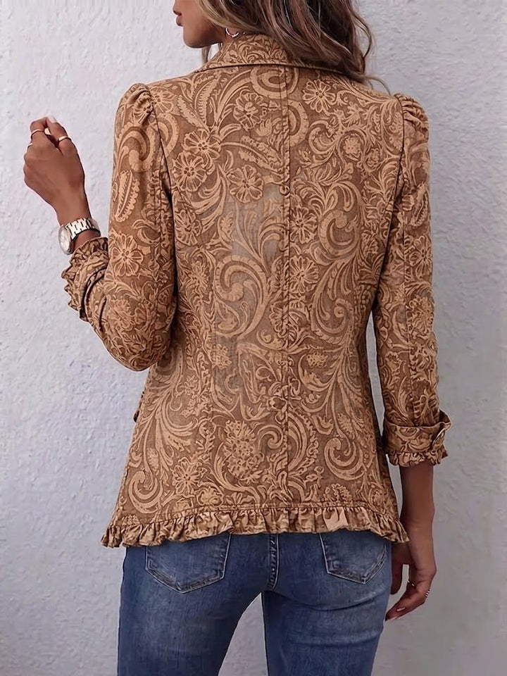 Antonietta™ | Ruffle Jacket with Vintage Bohemian Floral Print