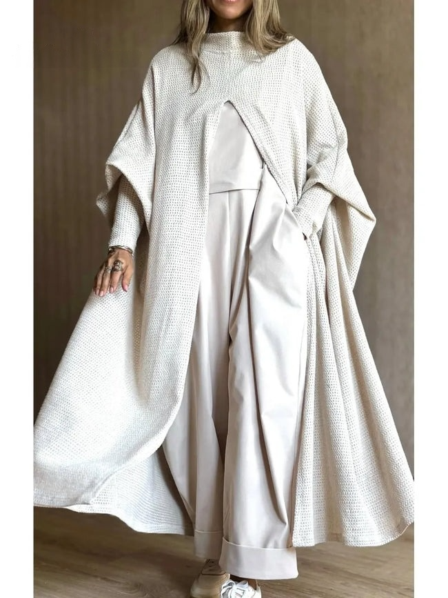 Poncho ample en maille