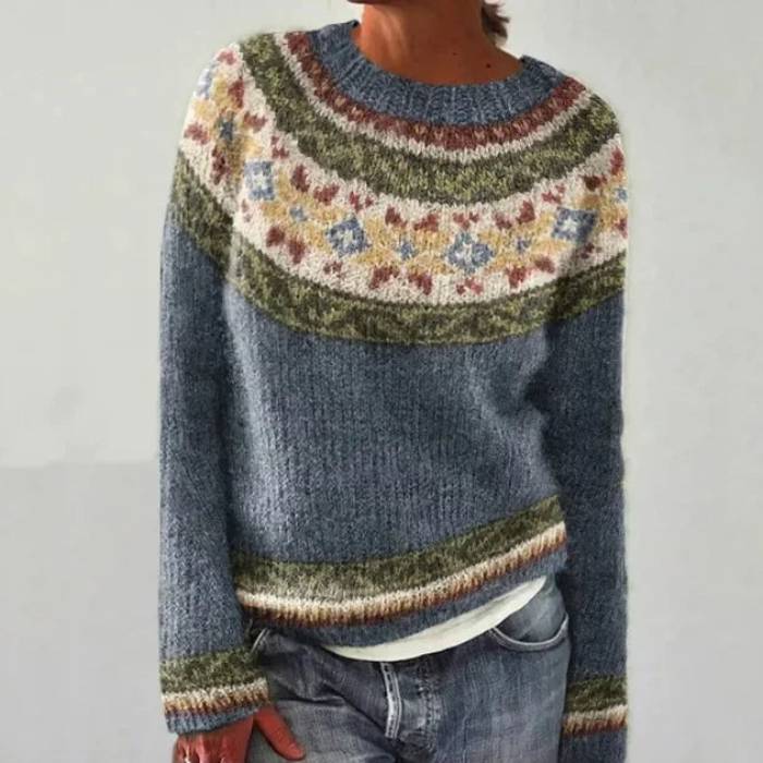 Hazel - Retro Scandinavian knitted sweater