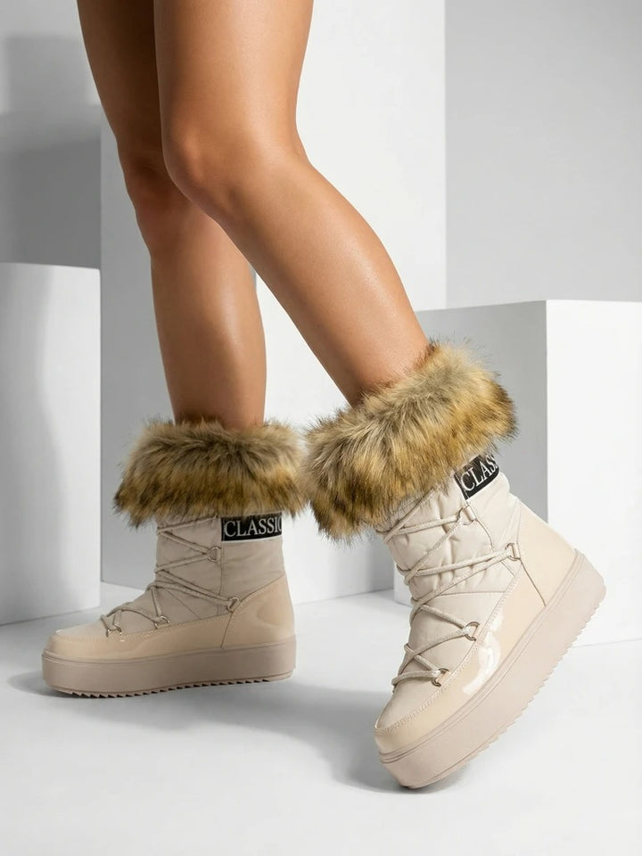 Bottes de neige fourrure pour femmes