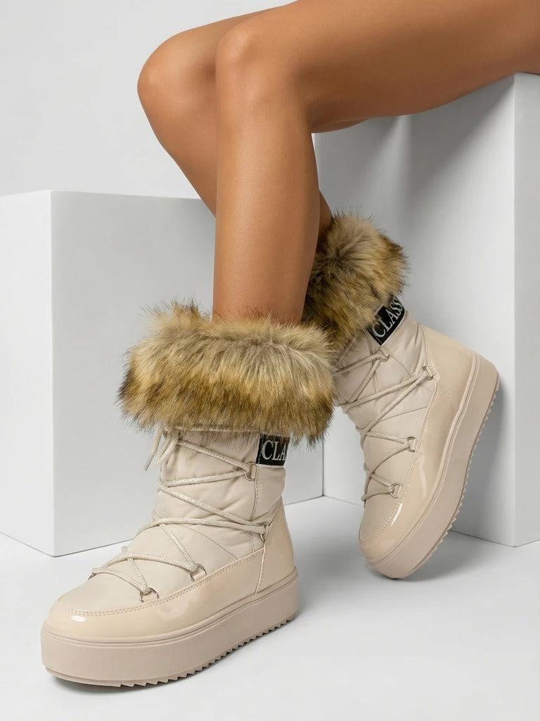 Bottes de neige fourrure pour femmes
