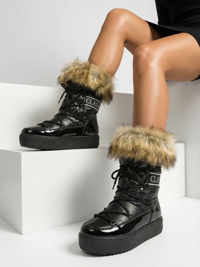 Bottes de neige fourrure pour femmes