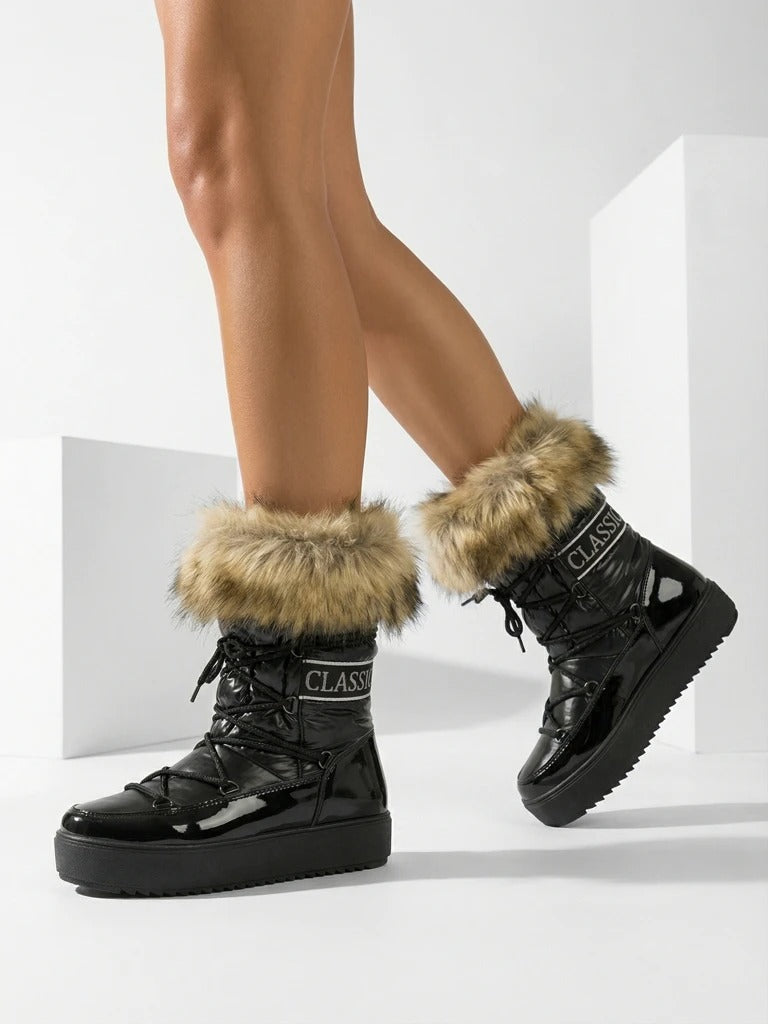 Bottes de neige fourrure pour femmes