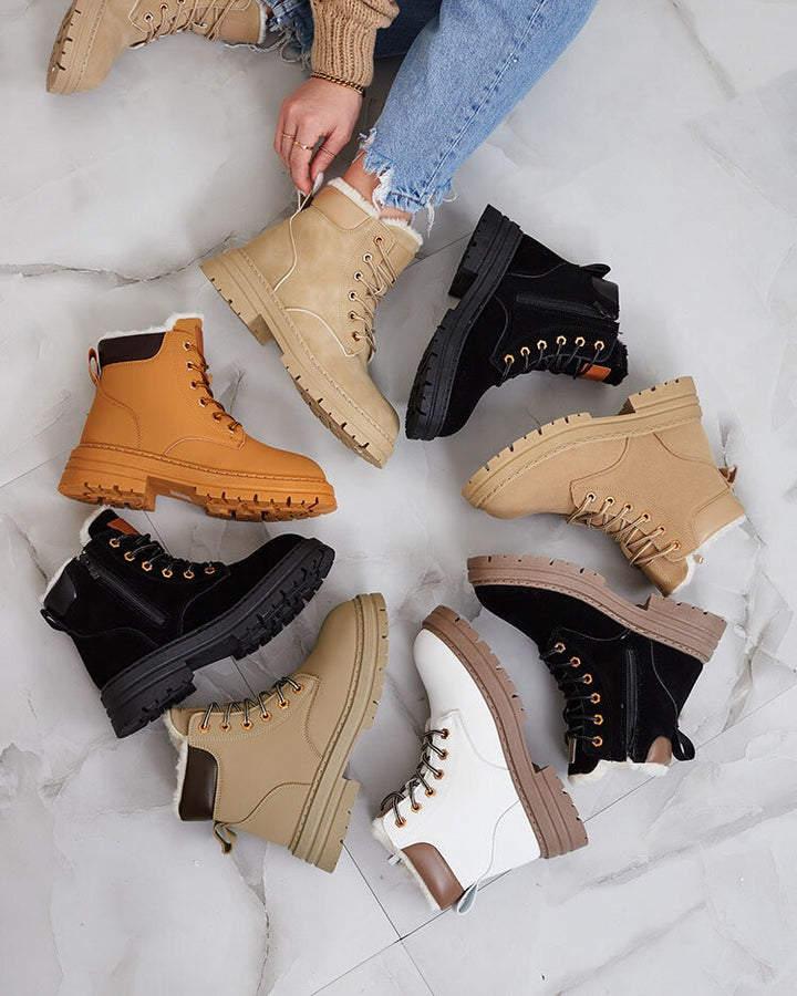 Bottes de randonnée isolées avec intérieur fourré
