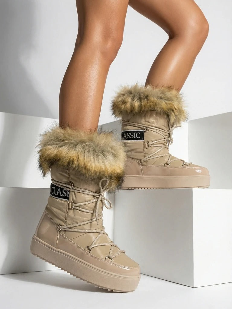 Bottes de neige fourrure pour femmes