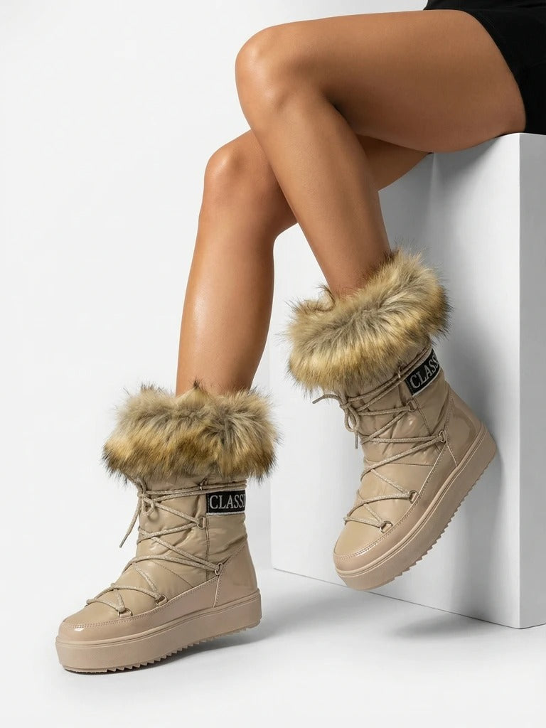 Bottes de neige fourrure pour femmes