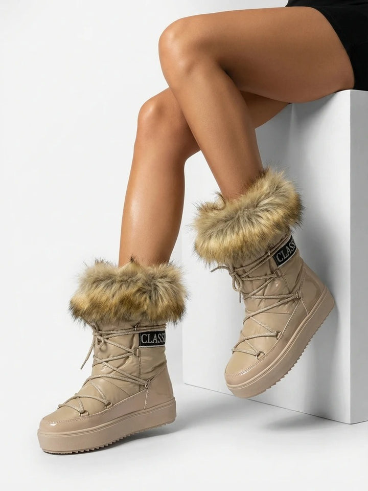 Bottes de neige fourrure pour femmes