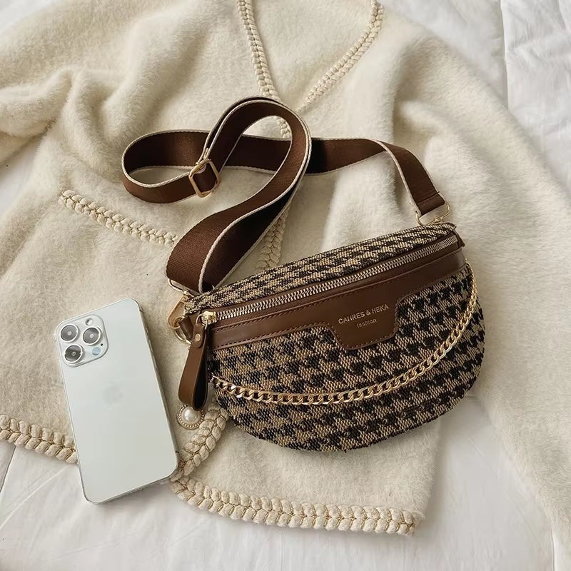 Sac ceinture à chaîne Jacquard Muse